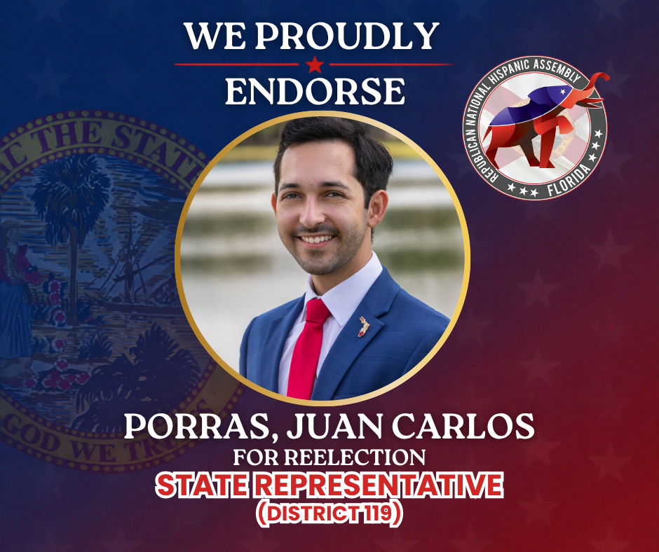 RNHA Florida endorsement of Juan Carlos Porras for State District 119